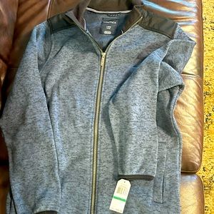 Boys nautical zip sweatshirt NWT BOYS L (14-16)